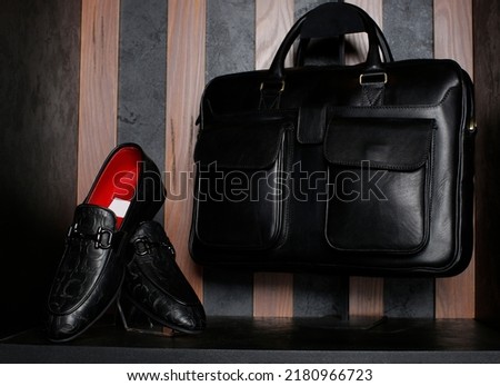 Advertising photography of leather bags and shoes
