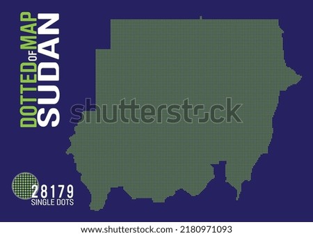 a dotted map of sudan