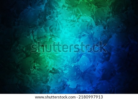 Dark Blue, Green vector doodle background with roses, flowers. Modern abstract illustration with flowers. Brand new style for your business design.