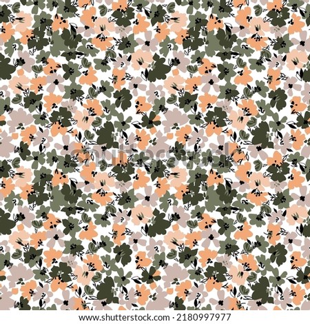 cute small flower pattern on background Royalty-Free Stock Photo #2180997977