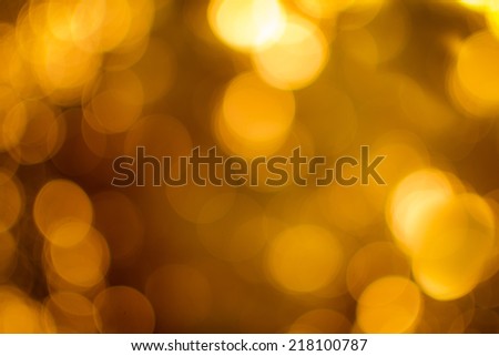 Image of gold bokeh for background stock