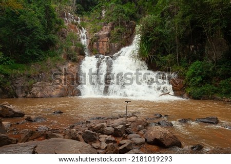 The peaceful beauty of Datanla Waterfall in Da Lat Vietnam.