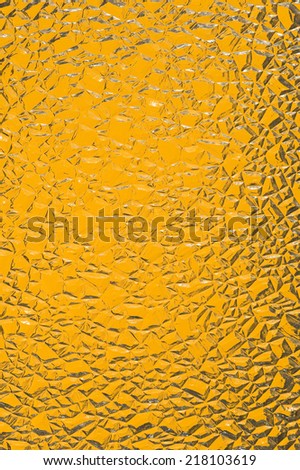 Gold Cracked Glass Background/ Vertical Shot/ Lots Of Copy Space