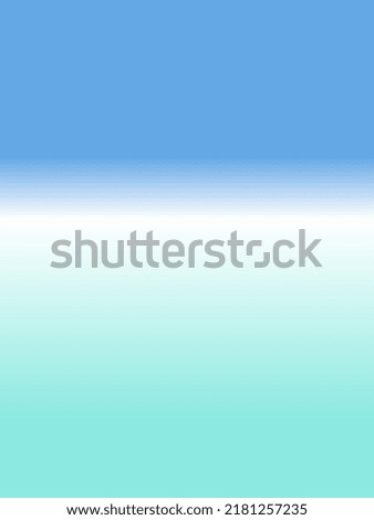 Abstrack gradient of blue and soft blue. This multicolored looks like the sky on top and the ocean on bottom