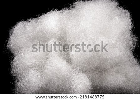 polyester, silicone or glass fiber, a synthetic fiber made with ethylene, a thermoplastic polymer, by a process called polymerization Royalty-Free Stock Photo #2181468775