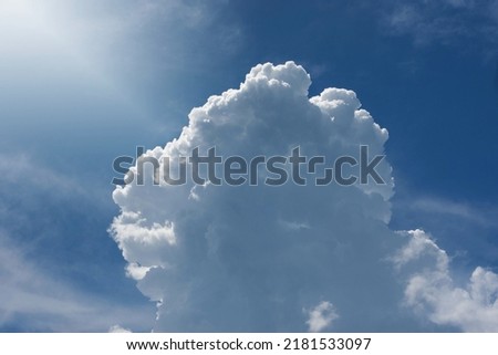sun ligth,Sky and Cloud Cumulus Stratus Stratocumulus Cumulonimbus Nimbostratus Altocumulus Altostratus Cirrostratus Cirrocumulus Cirrus Royalty-Free Stock Photo #2181533097