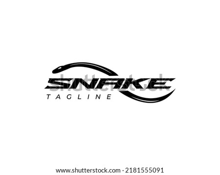 Python Boa Snake Reptile Lizard Logo Template Design Vector