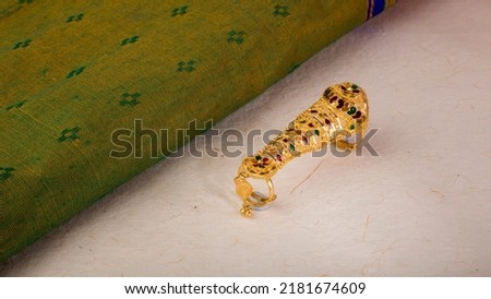 golden rings isolated on background
