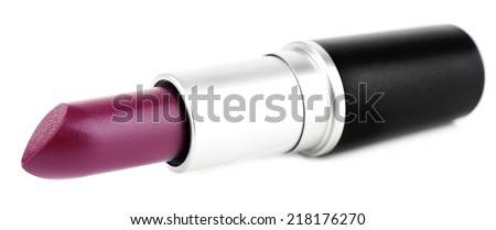 Cherry blossom lipstick isolated on white