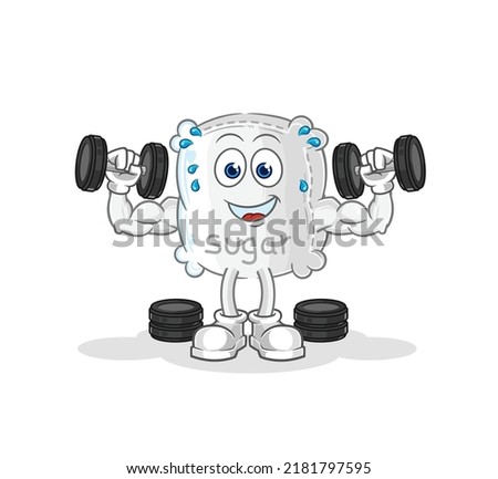 the sugar sack weight training illustration. character vector