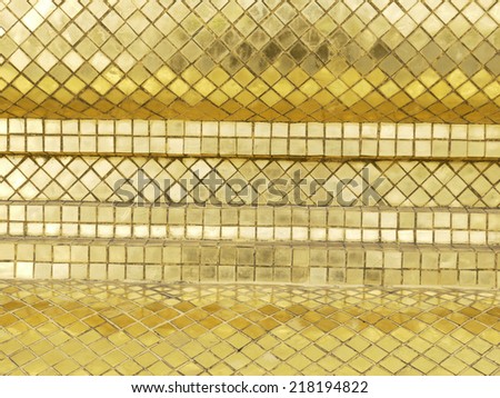 golden mosaic interior