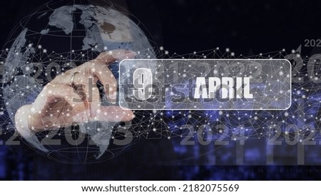 April 9th. Day 9 of month, Calendar date. Hand hold virtual screen card with calendar date.  Spring month, day of the year concept
