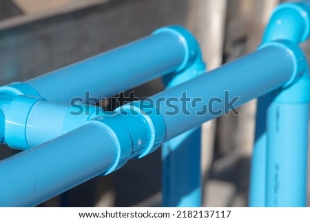 pipe on a blue background
