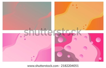 Set of Abstract Colourful Vector Illustration for Modern Business Design