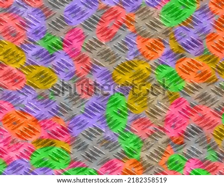 Defocused abstract background of several colorful candies