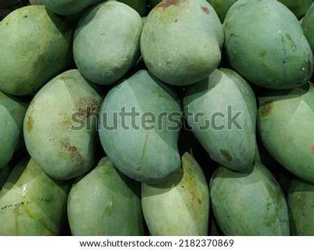 sweet fragrant mango fruit as background