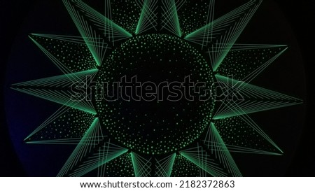 Neon Art Origami Green Photography 