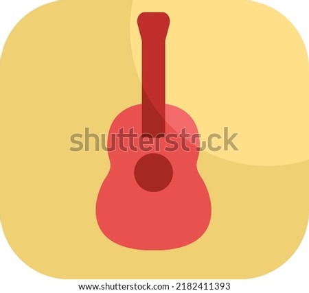 Music hobbie, illustration, vector on a white background.