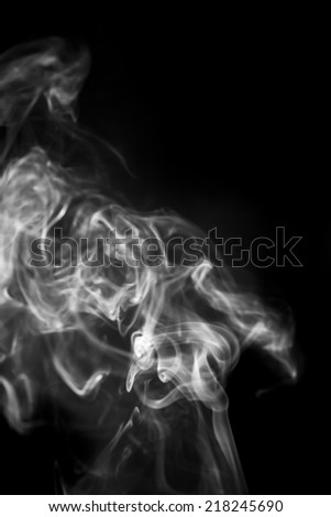 White smoke movement.