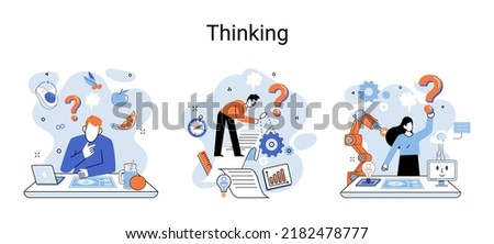 Thinking process of functioning of consciousness, which determines cognitive activity of person and his ability to identify and connect images, ideas, concepts, determine possibilities of their change
