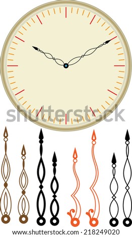Clock Hands (Arms) and Dial
