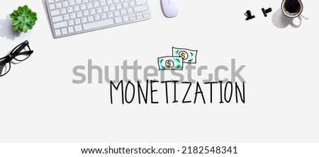 Monetization with a computer keyboard and a mouse
