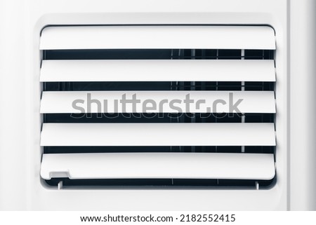 air conditioner louvers outlet, close-up view