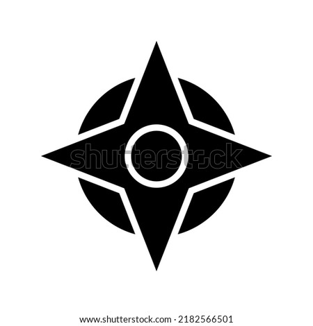 wind rose icon or logo isolated sign symbol vector illustration - high quality black style vector icons
