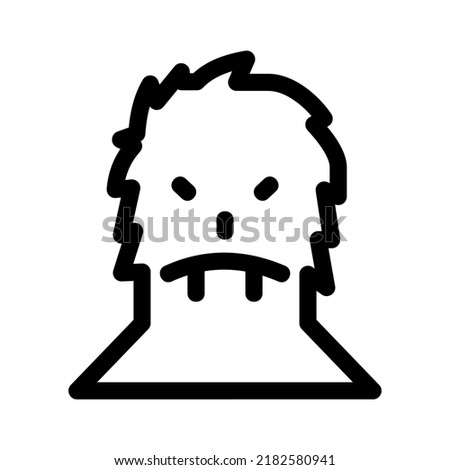 yeti icon or logo isolated sign symbol vector illustration - high quality black style vector icons
