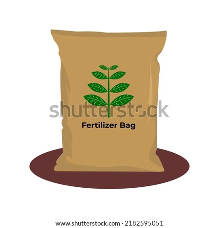 Fertilizer sacks, compost sacks, fertilizer bags, nitrogen, soil. vector illustration
 Royalty-Free Stock Photo #2182595051