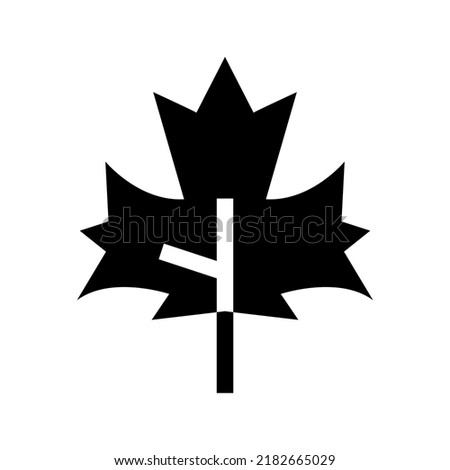 maple leaf icon or logo isolated sign symbol vector illustration - high quality black style vector icons
