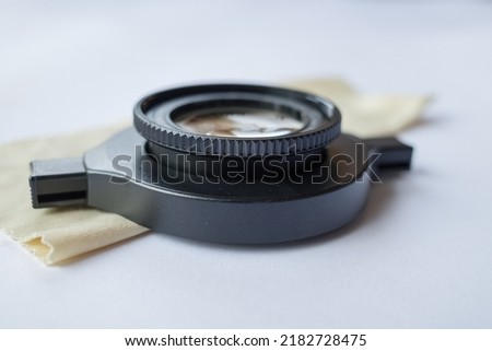 macro lens for camera with white background