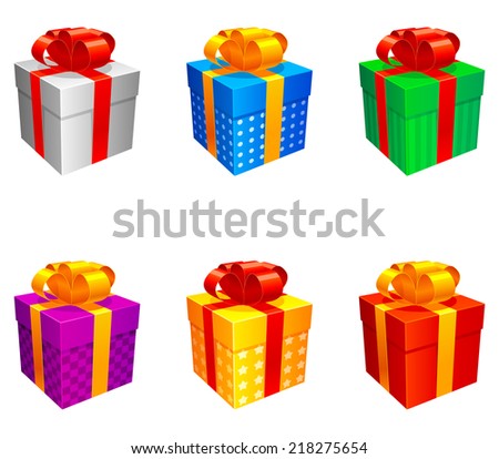 Gift boxes.