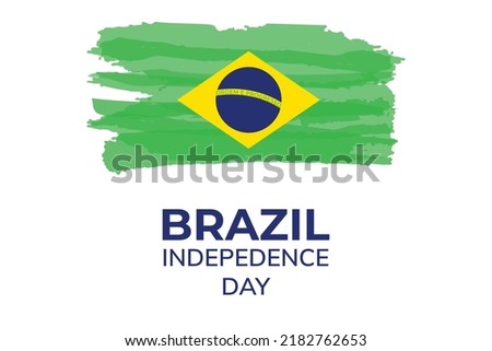 Flag of Brazil. National day or Independence day design for Brazilian celebration.