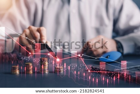 Economic crisis of 2022 has affected all possible spheres. Royalty-Free Stock Photo #2182824541