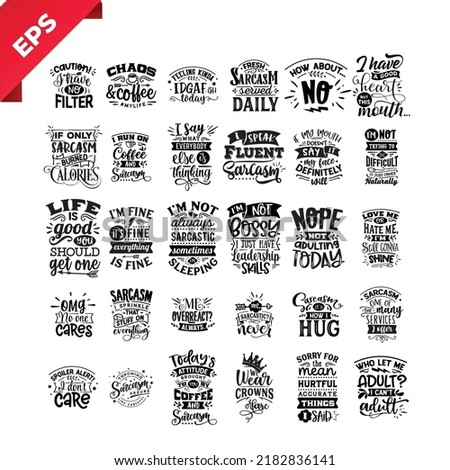 Print ready vector design for Tshirt, Mug and printing item. Black and white view Royalty-Free Stock Photo #2182836141