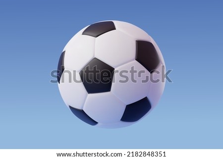 3d Vector soccer ball, Sport and Game competition concept, Eps 10 Vector.