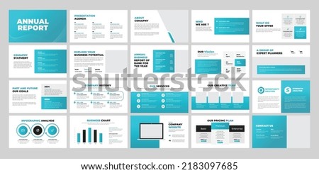Annual Report PowerPoint Template  and Annual Report Template Royalty-Free Stock Photo #2183097685