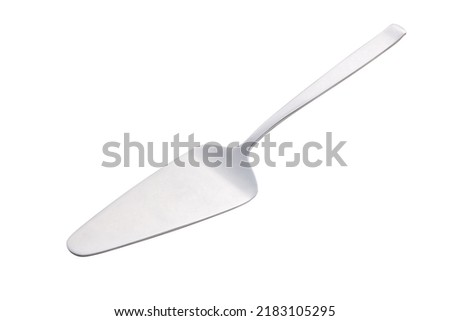 Stainless steel cake spatula, cut out, photo stacking Royalty-Free Stock Photo #2183105295