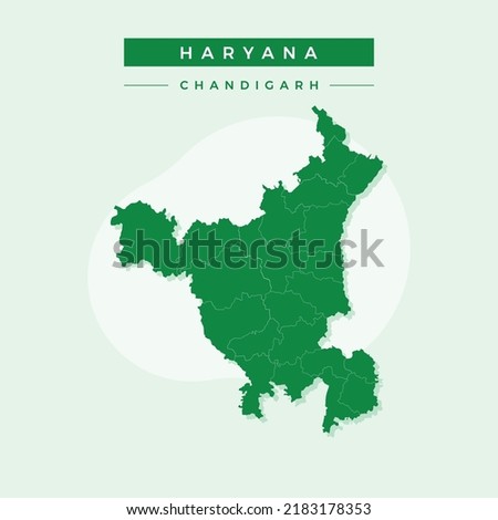 National map of Haryana, Haryana map vector, illustration vector of Haryana Map.