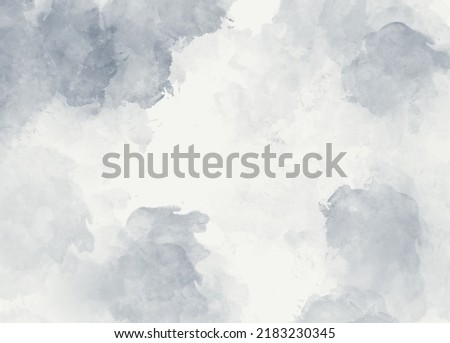 Alcohol ink gray transparent background. White soft and bright ink texture. Purple paint natural colors. Template for banner. High Resolution watercolor texture. Brushstroke backround