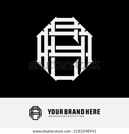 Monogram Logo, Initial letters A, C, AAC, ACA, or CAA, Interlock, Modern, Sporty, White Color on Black Background