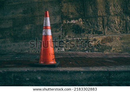 Traffic cone lookin Shady ominous 