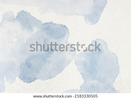 Blue Color Watercolor Brush Stroke Background Paper Royalty-Free Stock Photo #2183330505