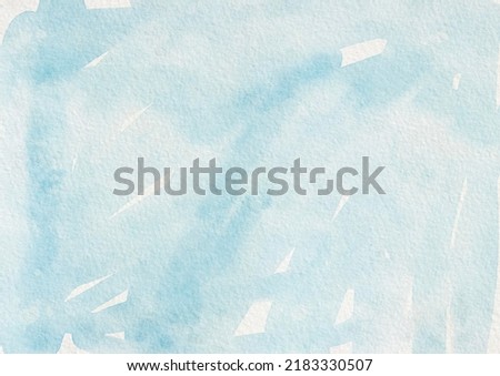 Watercolor Blue Color Brush Stroke Background Paper Royalty-Free Stock Photo #2183330507