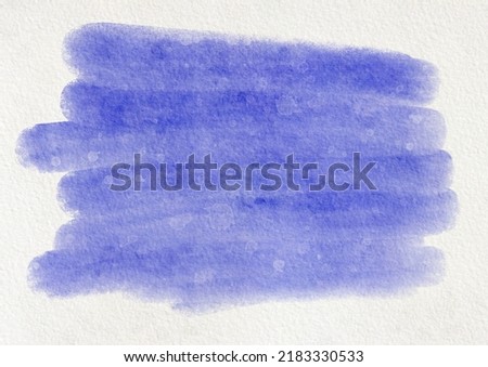 Watercolor Purple Color Brush Trace Background Paper Royalty-Free Stock Photo #2183330533