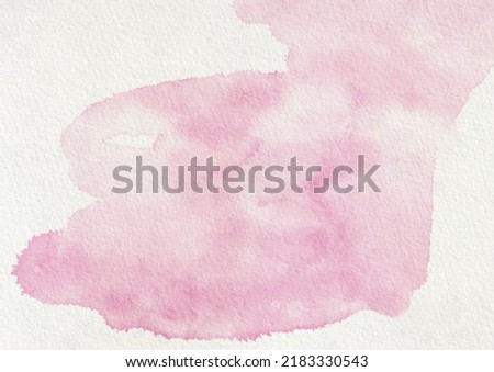 Cherry Color Colorful Watercolor Brush Stroke Background Paper Royalty-Free Stock Photo #2183330543