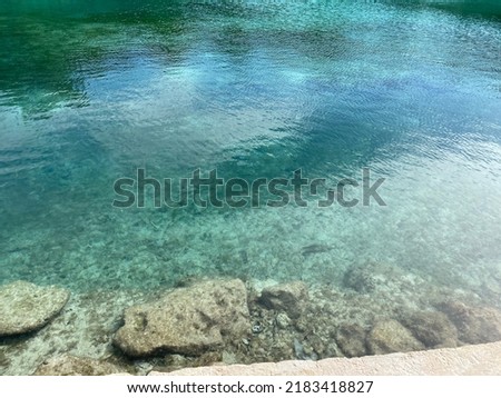 perfect Blue lagoon Cozumel summer  