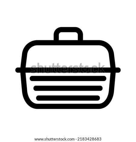 pet carrier icon or logo isolated sign symbol vector illustration - high quality black style vector icons
