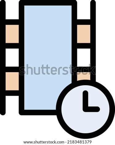 Time Vector illustration on a transparent background.Premium quality symmbols.Stroke vector icon for concept and graphic design.